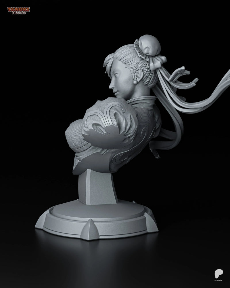 Chun-Li Resin Statue & Bust - Bust view 3