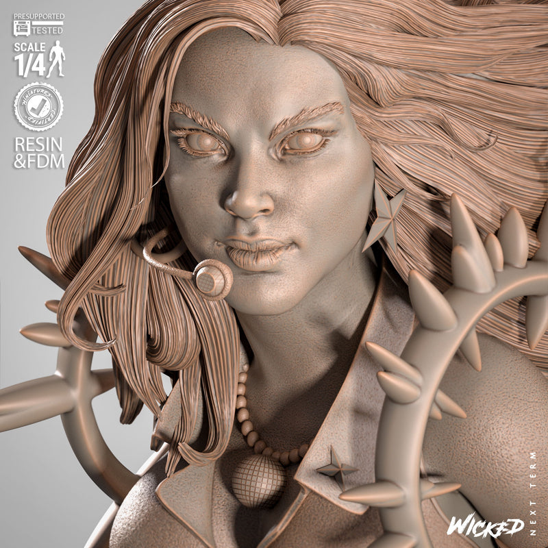 Dazzler Portrait Bust resin bust kit view 3
