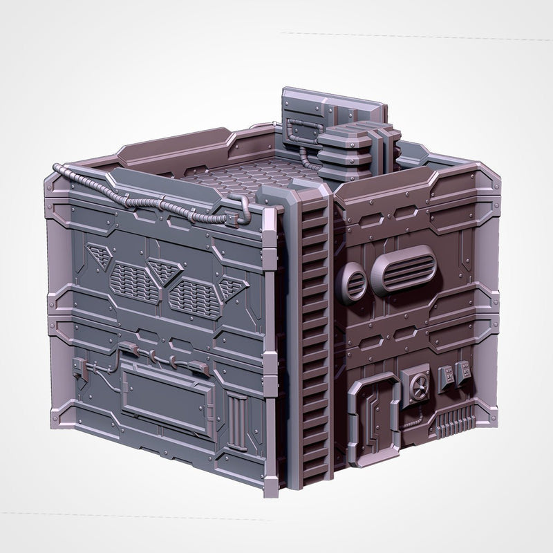 City Sci-Fi 3D printed terrain view 3