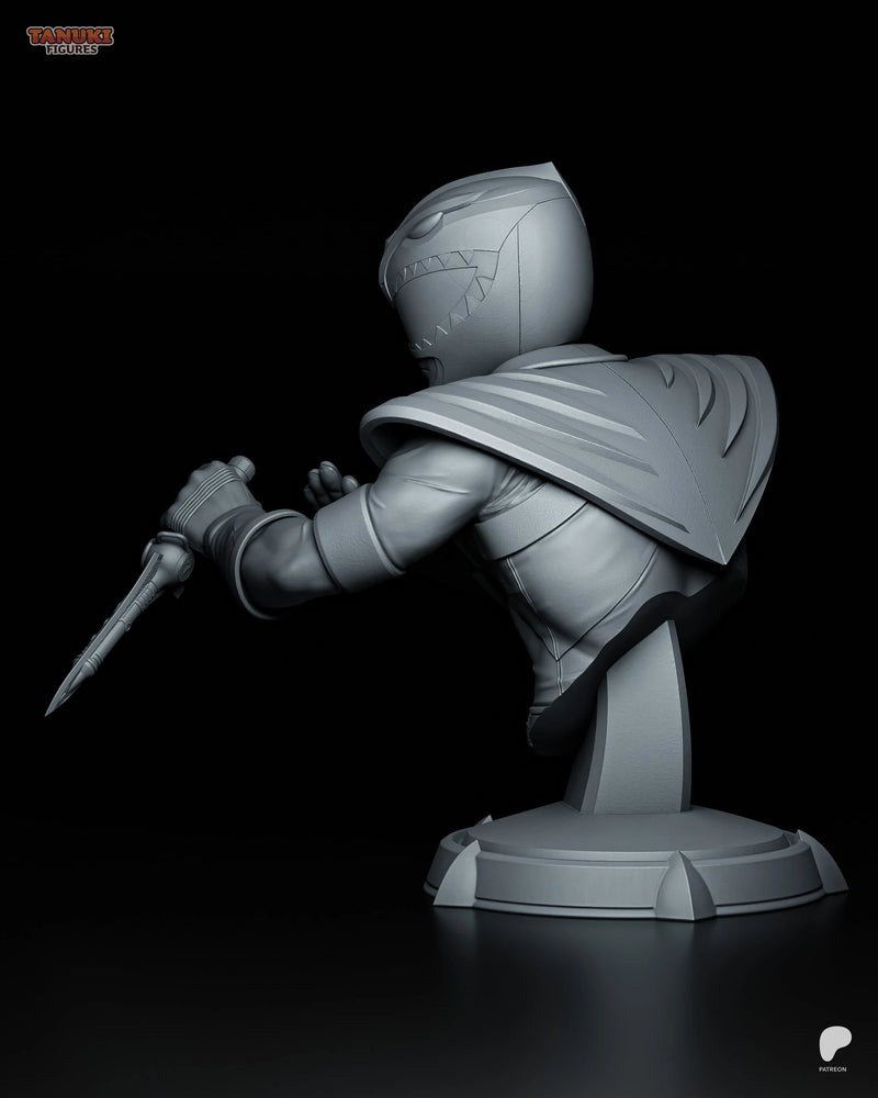 Green Ranger Resin Statue & Bust - Bust view 3