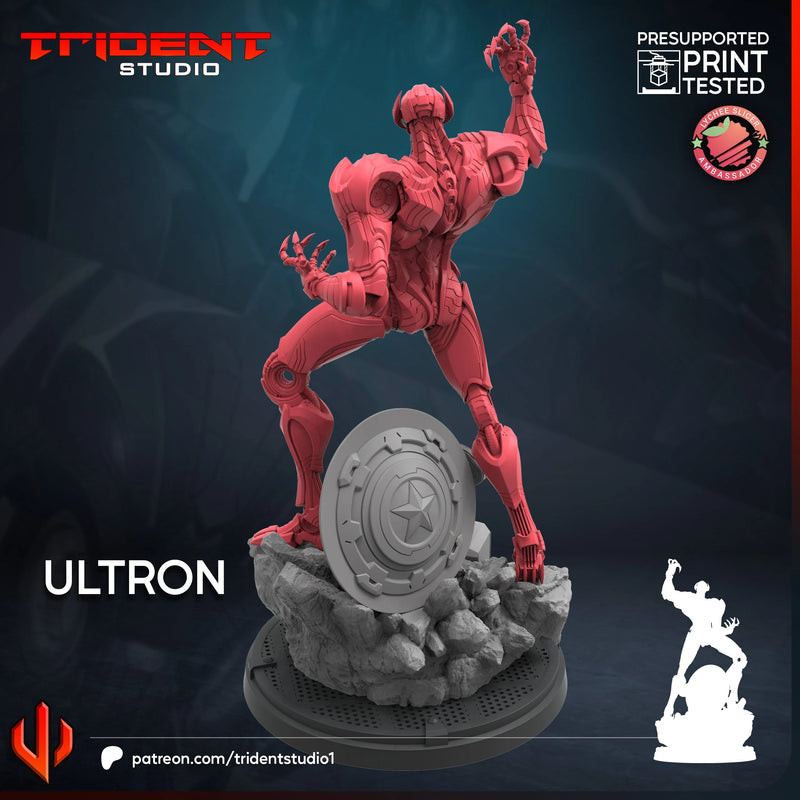 Ultron Rivals Marvel MCP-compatible 40mm resin proxy miniature by Trident Miniatures - product image 3
