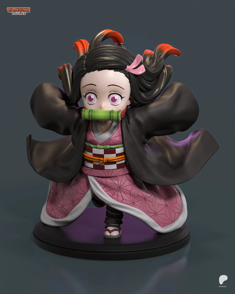 Nezuko Chibi Resin Figure - Chibi view 3