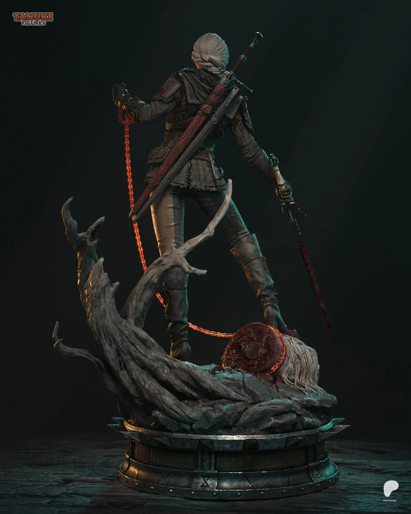 Ciri Resin Statue & Bust - Full Size view 3