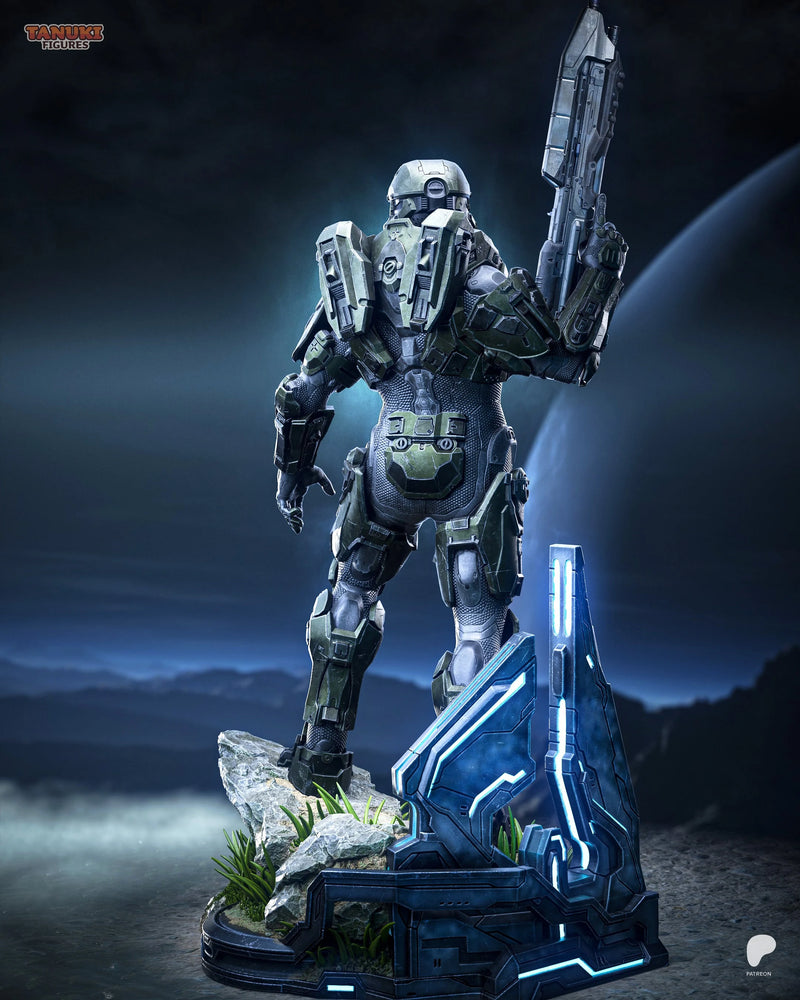 Master Chief Resin Statue & Bust - Full Size view 3