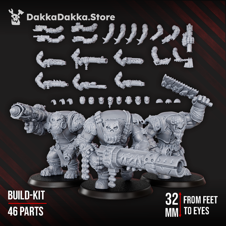 Orc Marauders Build Kit - DakkaDakka Resin Build Kit - image 3