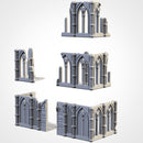Cathedral Ruins 01 3D printed terrain view 3
