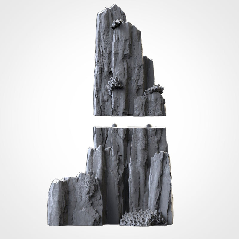 High Mountains 3D printed terrain view 3