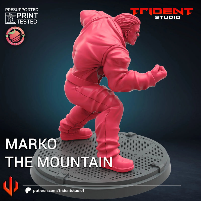 Marko The Mountain Marvel MCP-compatible 40mm resin proxy miniature by Trident Miniatures - product image 3