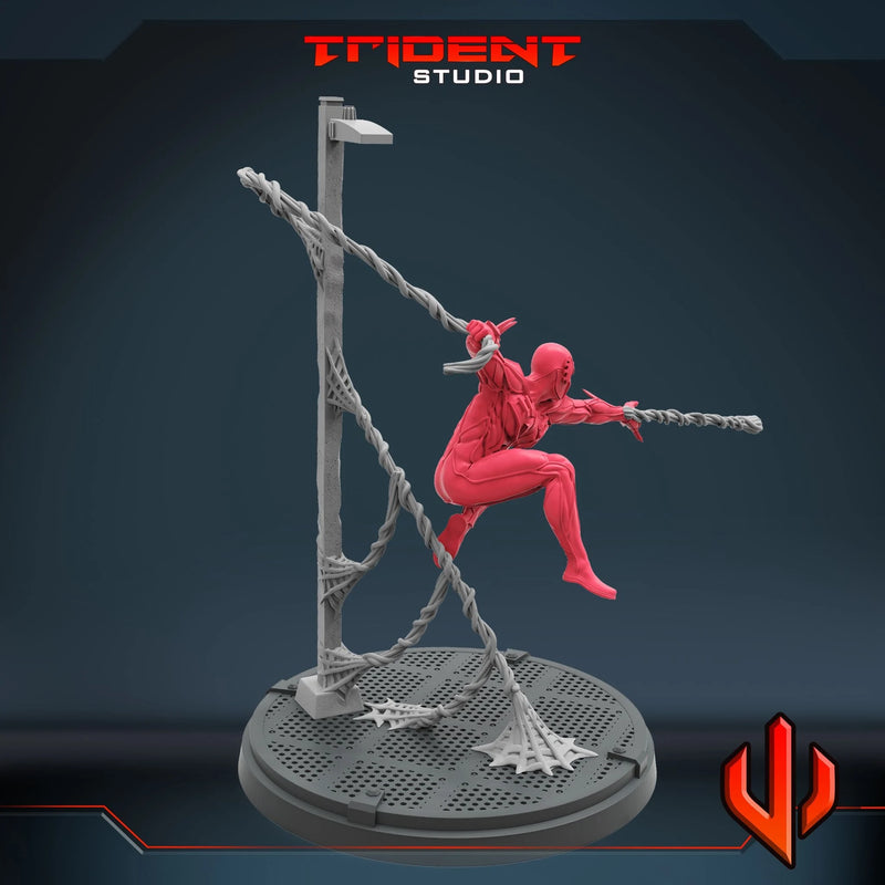 Spider-Man Darksuit Marvel MCP-compatible 40mm resin proxy miniature by Trident Miniatures - product image 3