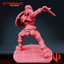 Captain Carter - Sculpt B Marvel MCP-compatible 40mm resin proxy miniature by Trident Miniatures - product image 3