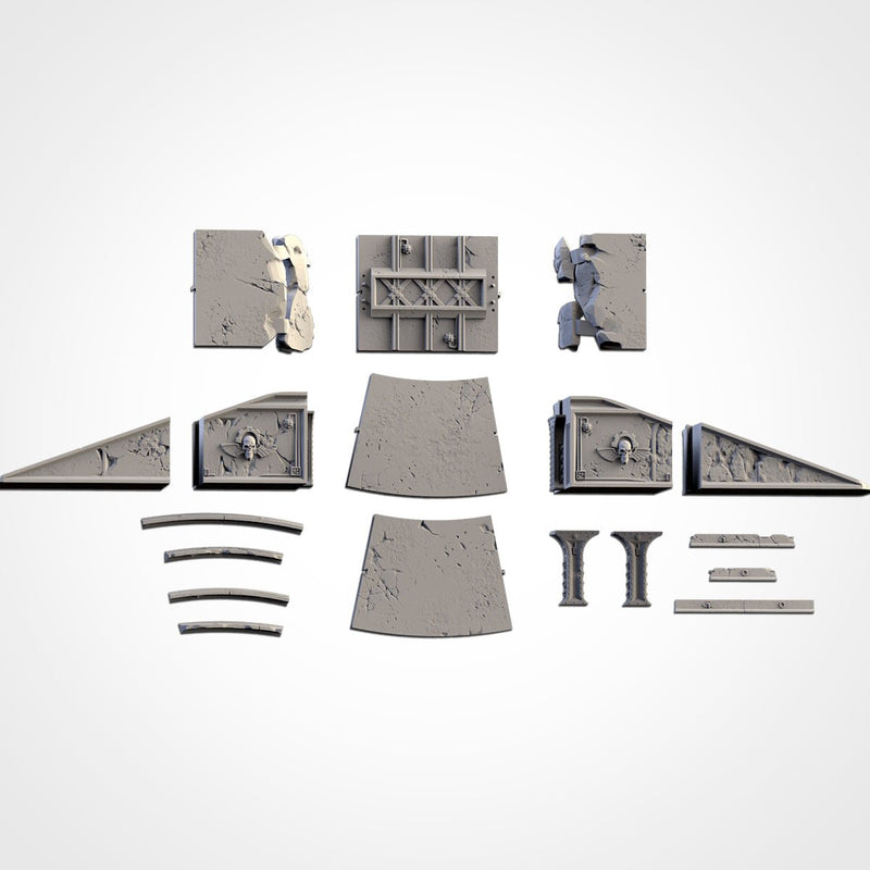 Bridges 3D printed terrain view 3