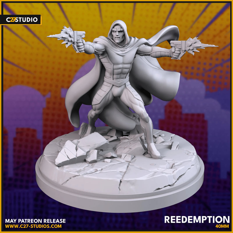 Dr. Doom Ultimates Marvel MCP-compatible resin miniature by C27 Studios - product image 3