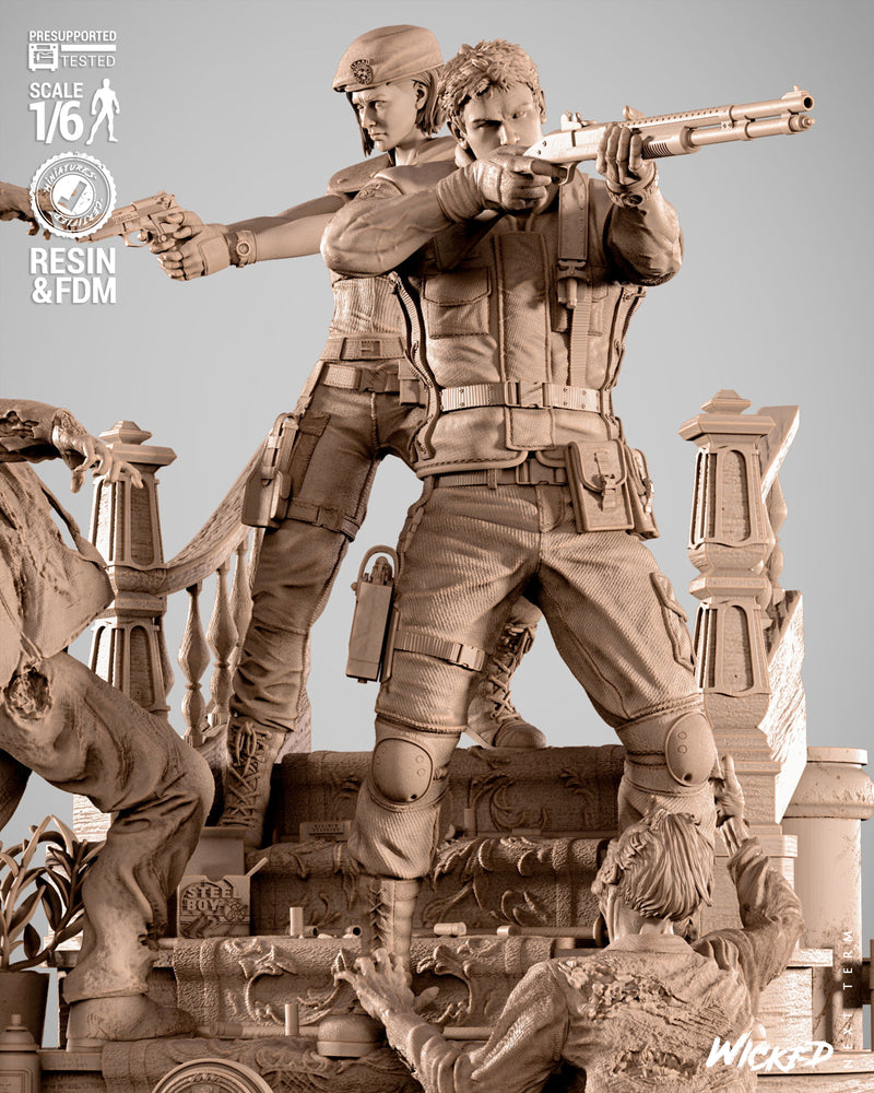 Diorama Resident Evil resin diorama kit view 3