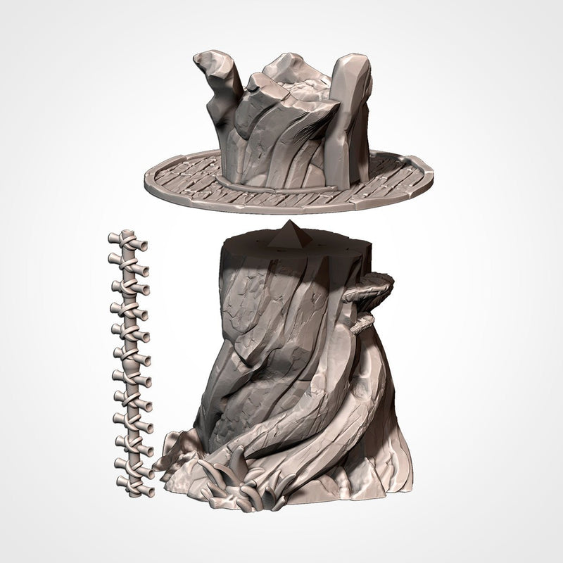 Modular Giant Trees 3D printed terrain view 3