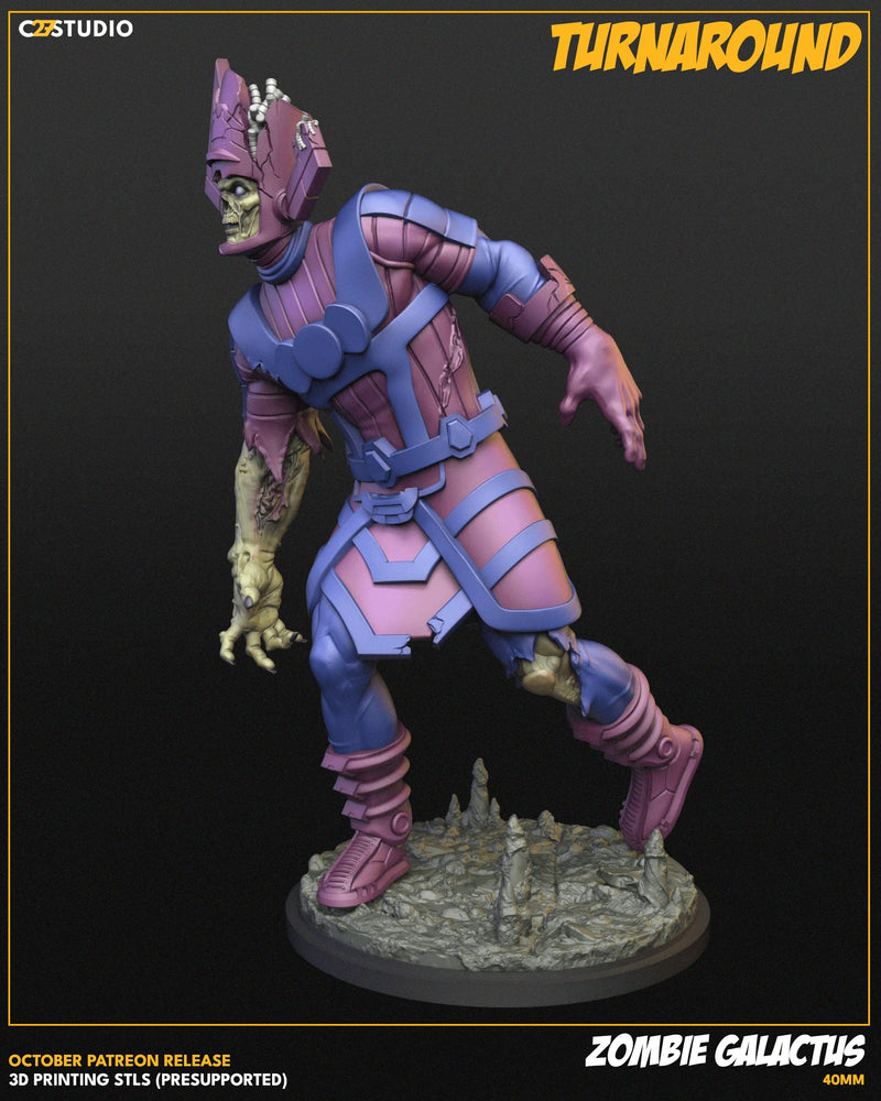 Zombie Galactus Marvel MCP-compatible resin miniature by C27 Studios - product image 3