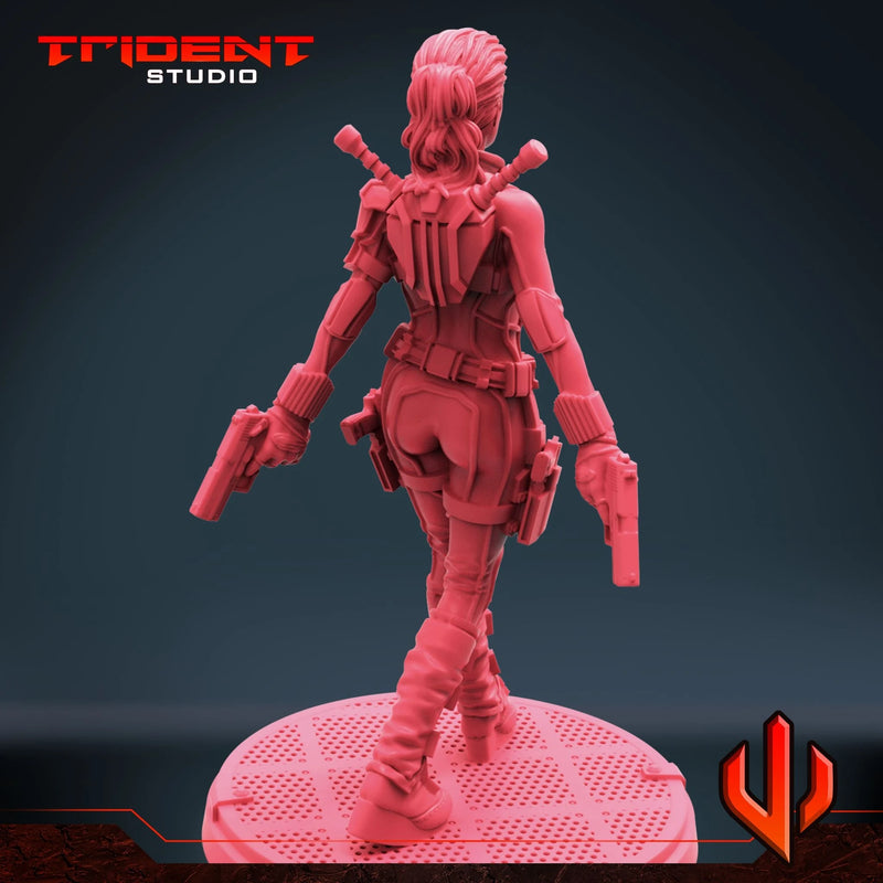 Melina Vostokoff - Sculpt A Marvel MCP-compatible 40mm resin proxy miniature by Trident Miniatures - product image 3