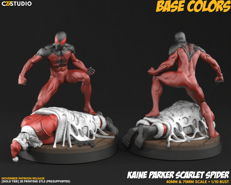 Scarlet Spider Marvel MCP-compatible resin miniature by C27 Studios - product image 3