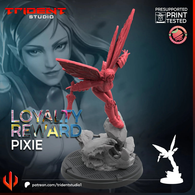 Pixie Marvel MCP-compatible 40mm resin proxy miniature by Trident Miniatures - product image 3