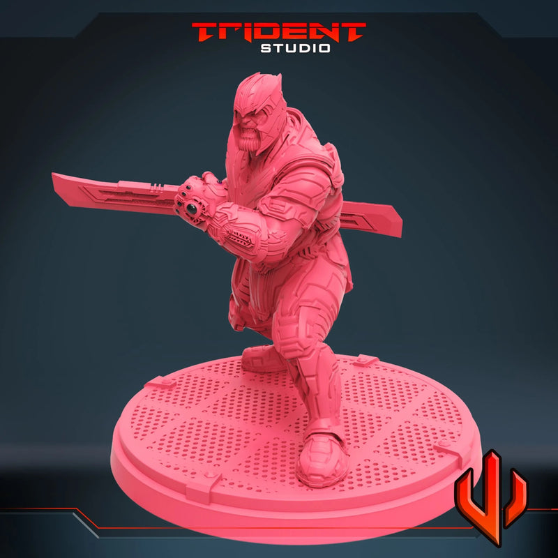 Hulkbuster And Thanos Diorama Marvel MCP-scale 40mm resin diorama by Trident Miniatures - product image 3