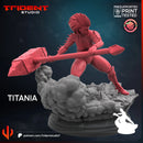 Titania - Sculpt B Marvel MCP-compatible 40mm resin proxy miniature by Trident Miniatures - product image 3