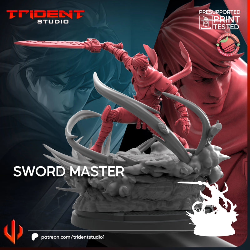 SWORD Master Marvel MCP-compatible 40mm resin proxy miniature by Trident Miniatures - product image 3