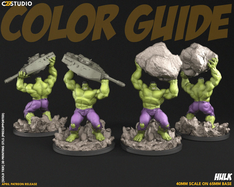 Hulk Marvel MCP-compatible resin miniature by C27 Studios - product image 3