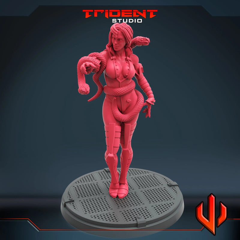 Black Mamba Marvel MCP-compatible 40mm resin proxy miniature by Trident Miniatures - product image 3