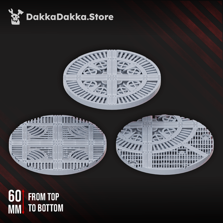 Industrial Bases 25mm to 60mm - DakkaDakka Resin Miniature - image 3
