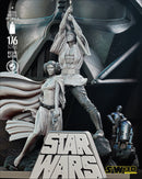 New Hope Luke and Leia Diorama POSTER VERSION