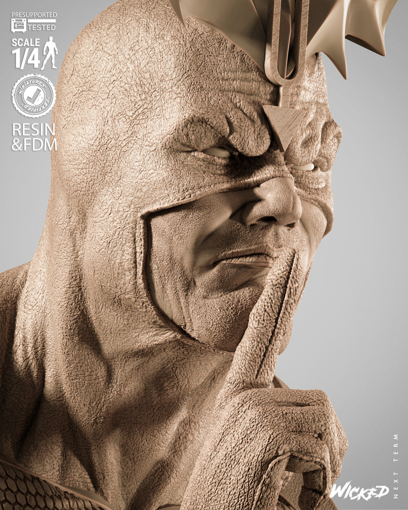 Black Bolt Portrait Bust resin bust kit view 3