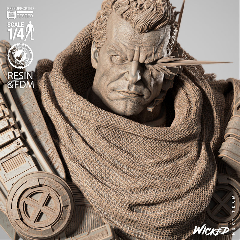 Cable 2025 Portrait Bust resin bust kit view 3