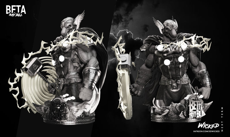 Beta Ray Bill Bust resin bust kit view 3