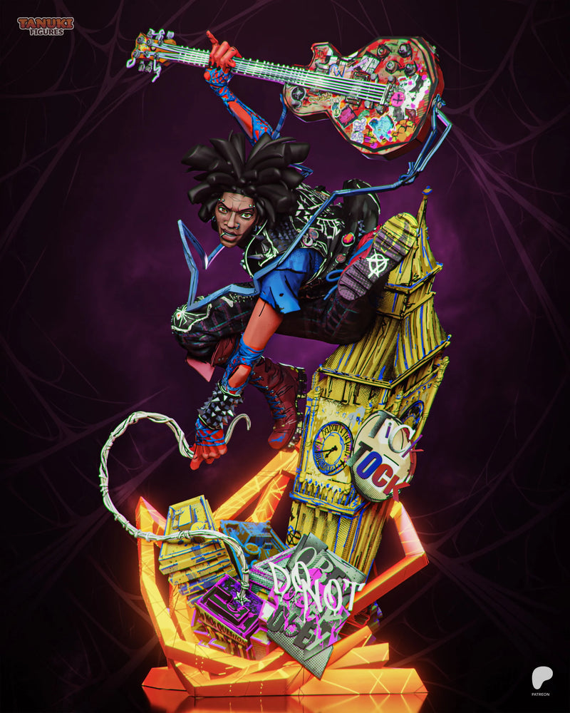 Spider-Punk Resin Statue & Bust - Full Size view 3