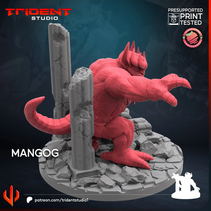 Mangog Marvel MCP-compatible 40mm resin proxy miniature by Trident Miniatures - product image 3