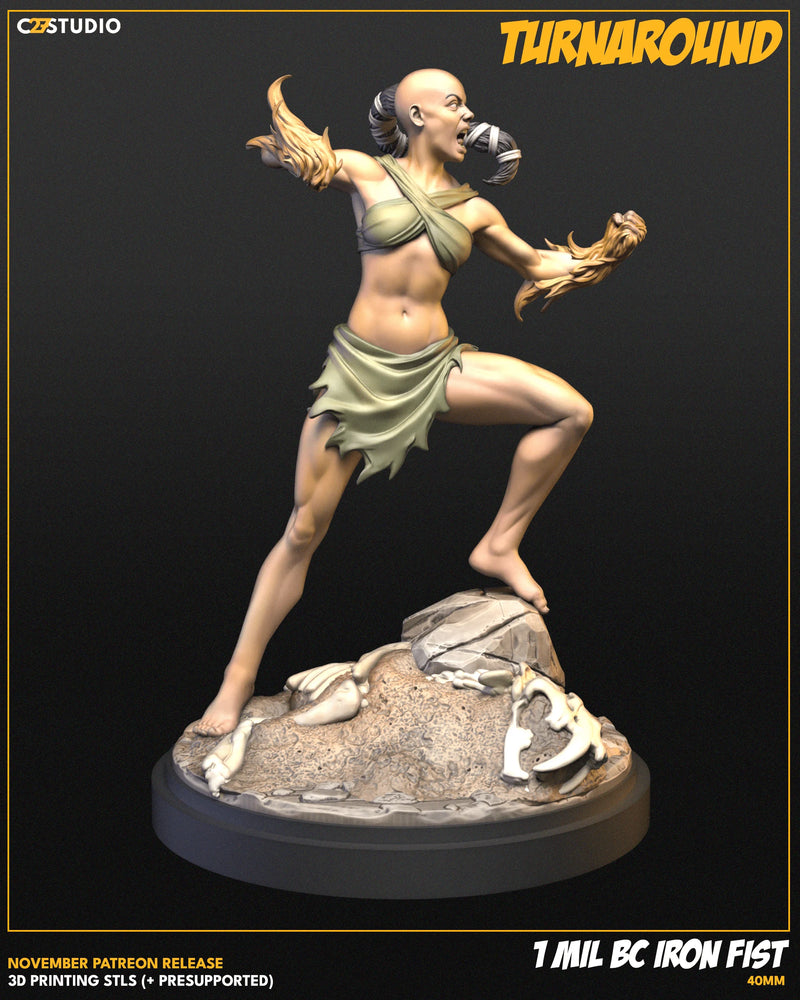 Iron Fist (1 Mil BC) Marvel MCP-compatible resin miniature by C27 Studios - product image 3