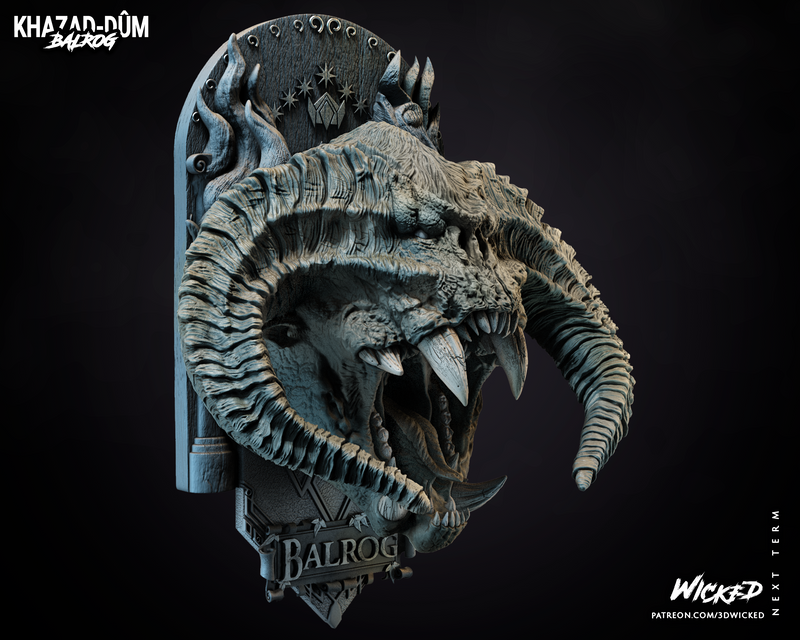 Balrog Bust resin bust kit view 3