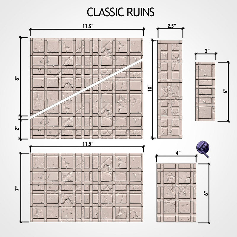 Layouts (Templates) 11th 3D printed terrain view 3