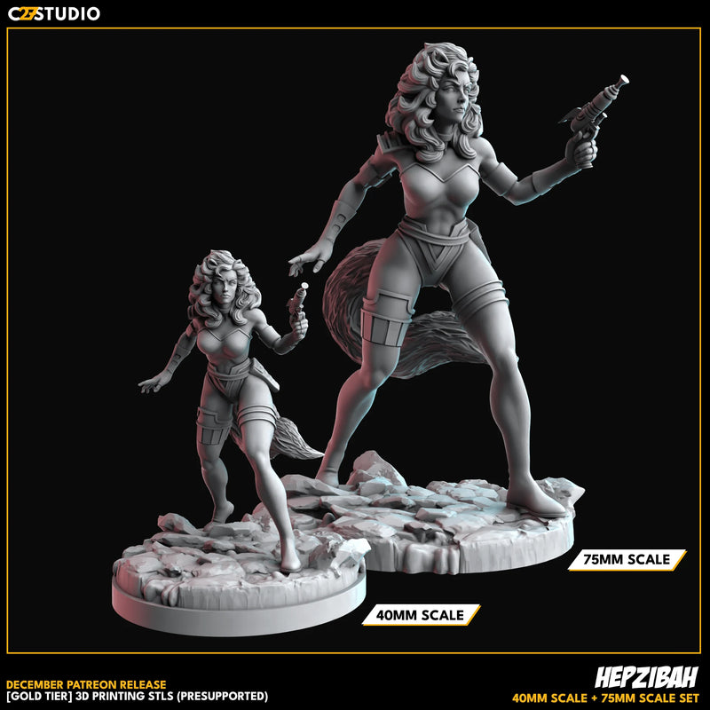 Hepzibah Marvel MCP-compatible resin miniature by C27 Studios - product image 3