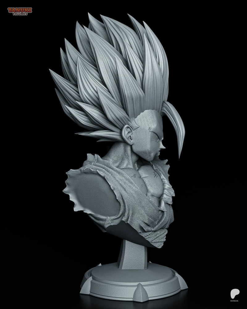 Gohan SSJ2 Resin Statue & Bust - Bust view 3