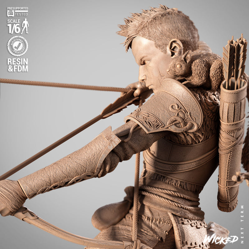 Atreus Sculpture resin statue kit view 3