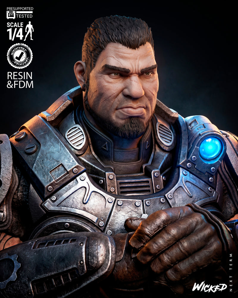 Dominic Santiago Portrait Bust resin bust kit view 3