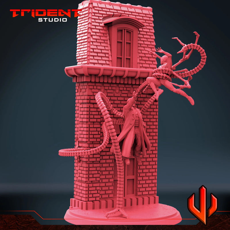 Doctor Octopus And Iron Spider-Man Diorama Marvel MCP-scale 40mm resin diorama by Trident Miniatures - product image 3