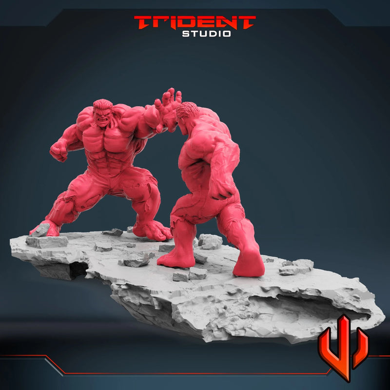 Hulk War Marvel MCP-compatible 40mm resin proxy miniature by Trident Miniatures - product image 3