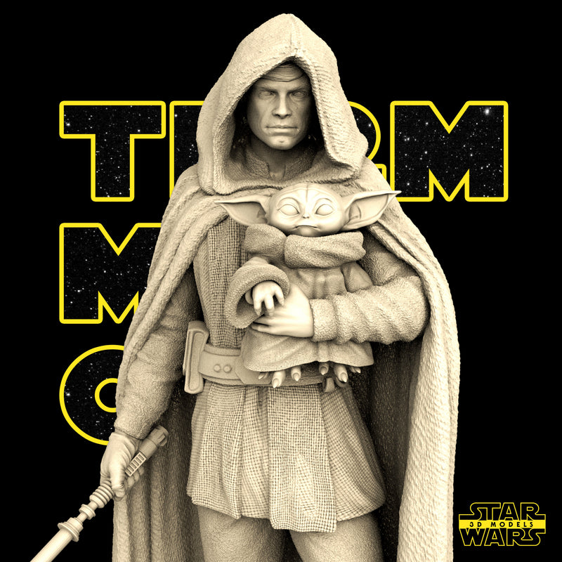 Luke Skywalker Sculpture