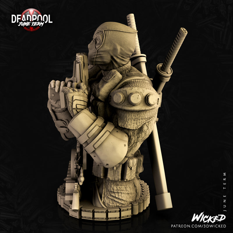 Deadpool Bust resin bust kit view 3