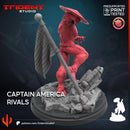 Captain America Rivals Marvel MCP-compatible 40mm resin proxy miniature by Trident Miniatures - product image 3