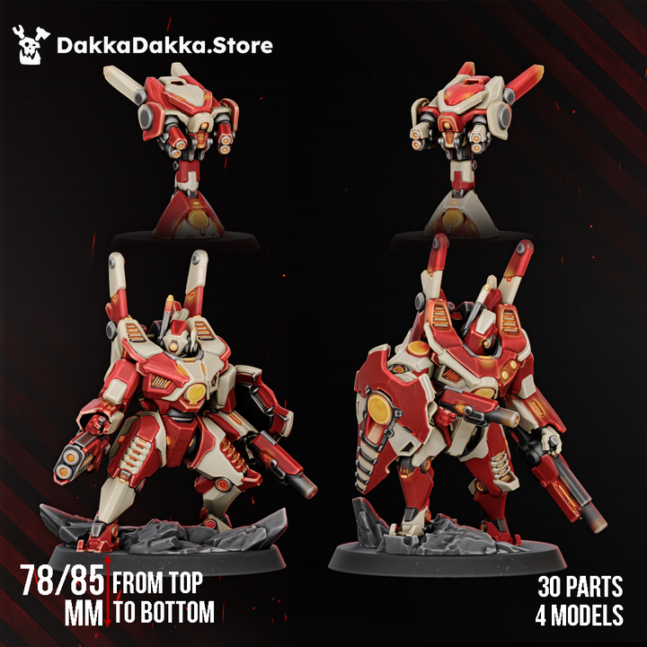 Alpha & Hadar, Synchrosquad - DakkaDakka Resin Miniature - image 3
