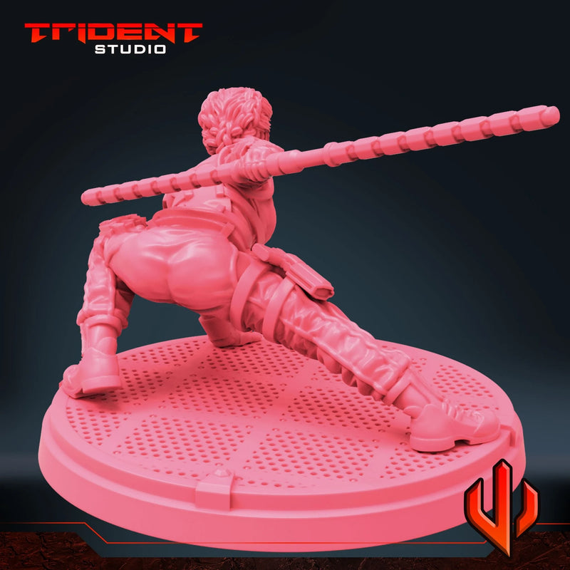 Yelena Belova - Sculpt A Marvel MCP-compatible 40mm resin proxy miniature by Trident Miniatures - product image 3