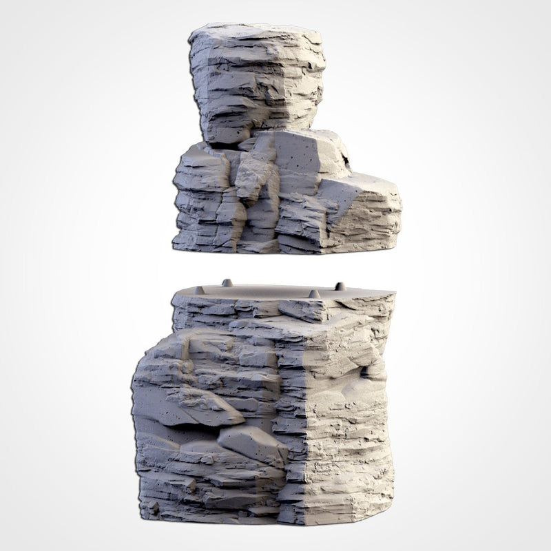 Rocky Mountains 3D printed terrain view 3