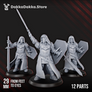 Dawnguard Sunlight Crusaders x3 - DakkaDakka Resin Miniature Squad - image 3